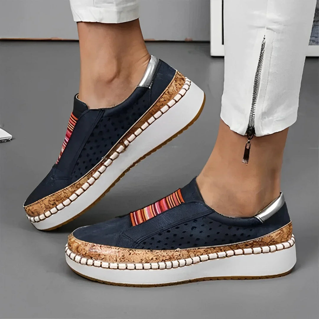 Mocassini donna ortopedici alla moda, scarpe comode che migliorano la postura e il benessere dei piedi.