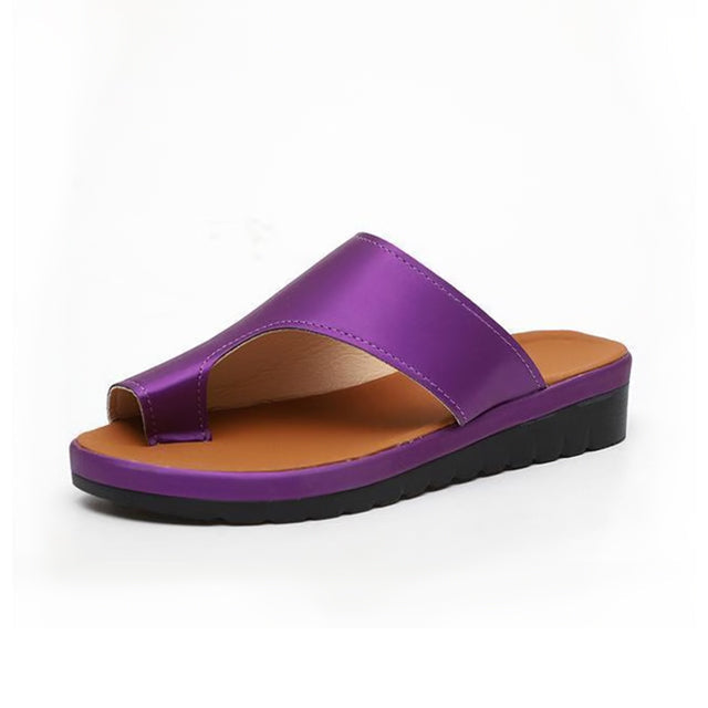 Scarpe estive donna SandalFlex ortopediche, offrono comfort e supporto per alluce valgo.