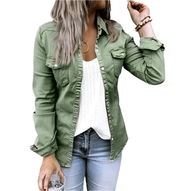 Giacca denim donna, stile casual e comoda per un look quotidiano e intramontabile.