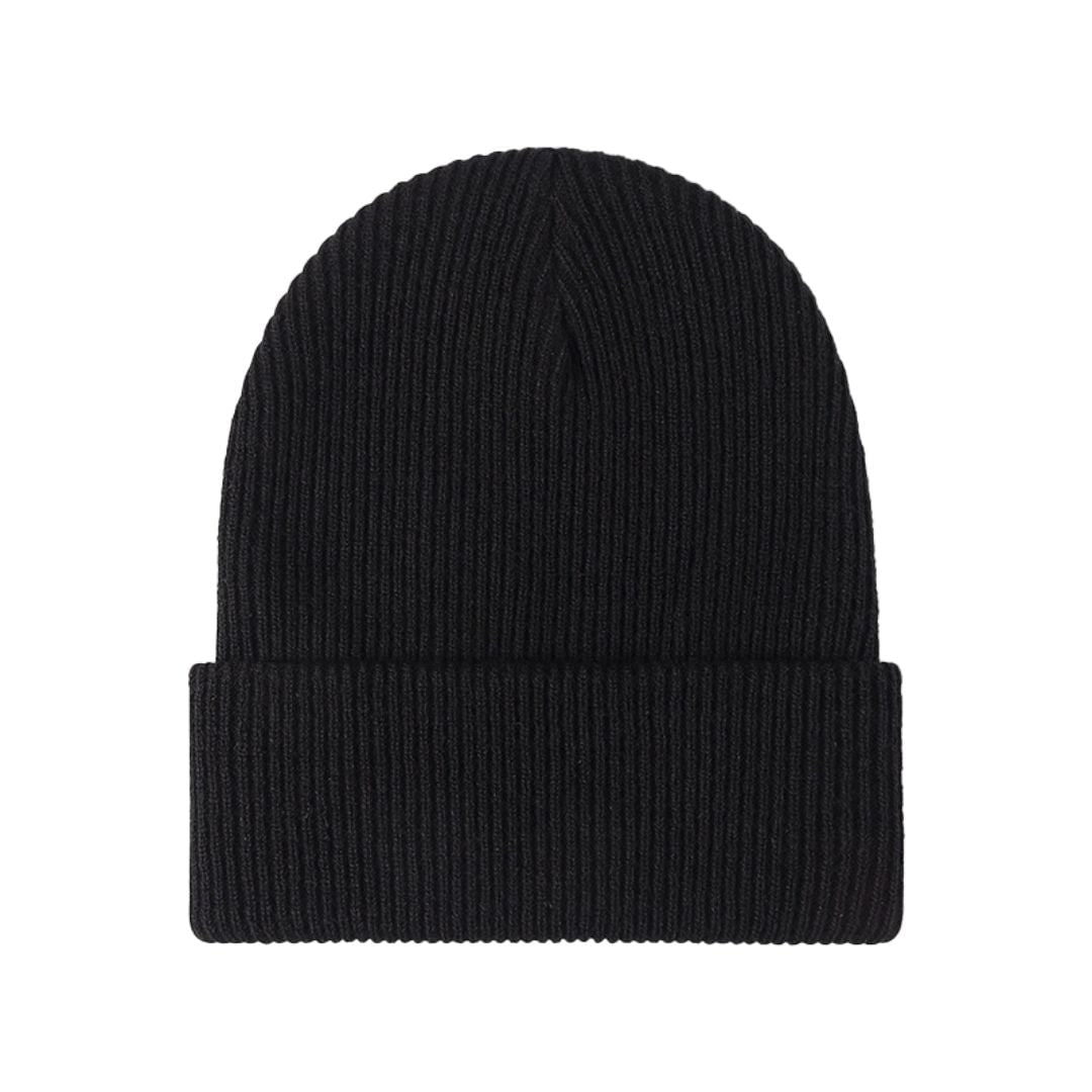 Beanie invernale da uomo in tessuto a costine, perfetto per un look casual e mantenere la testa calda.