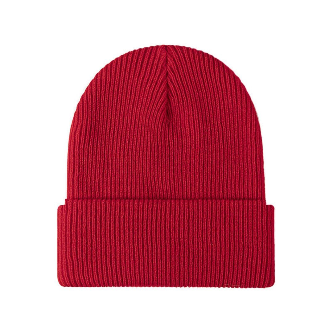 Caldo beanie da uomo per l'inverno, realizzato in morbida maglia a costine per massimo comfort e stile.
