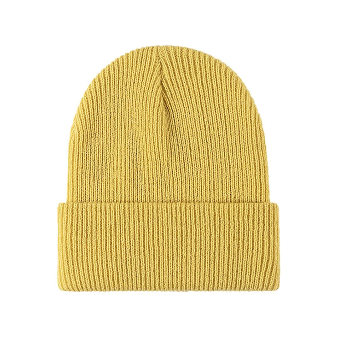 Accessorio essenziale: beanie uomo caldo in maglia a costine, ideale per l'inverno e uno stile casual.