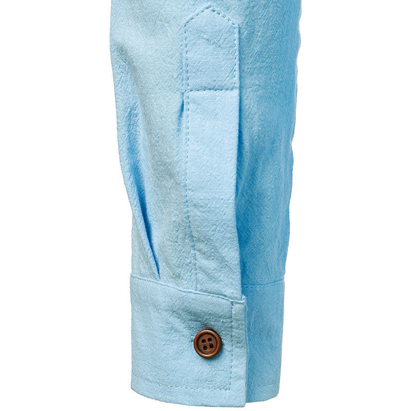 Camicia uomo traspirante a maniche lunghe, design casual elegante. Ideale per comfort quotidiano e moda maschile.