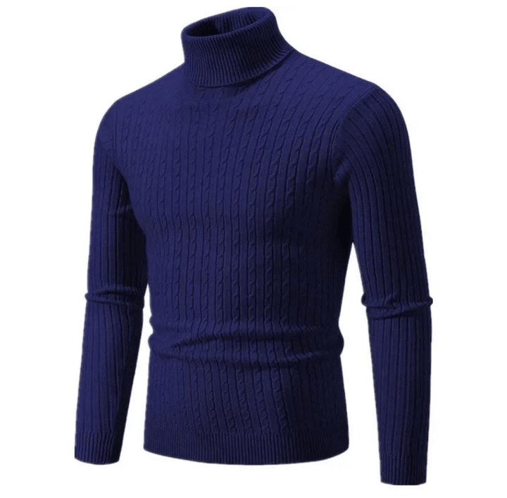 Dolcevita uomo a coste, perfetto per la moda maschile invernale e outfit raffinati.