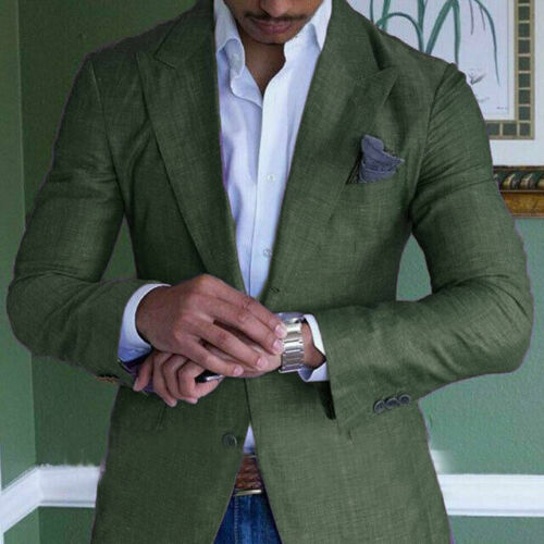 Giacca uomo formale elegante con bottoni, a quadri, ideale per l'ufficio e look business autunnale.