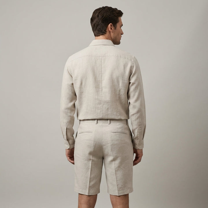 Pantaloncini uomo casual blu scuro con coulisse, perfetti per il comfort e lo stile estivo.