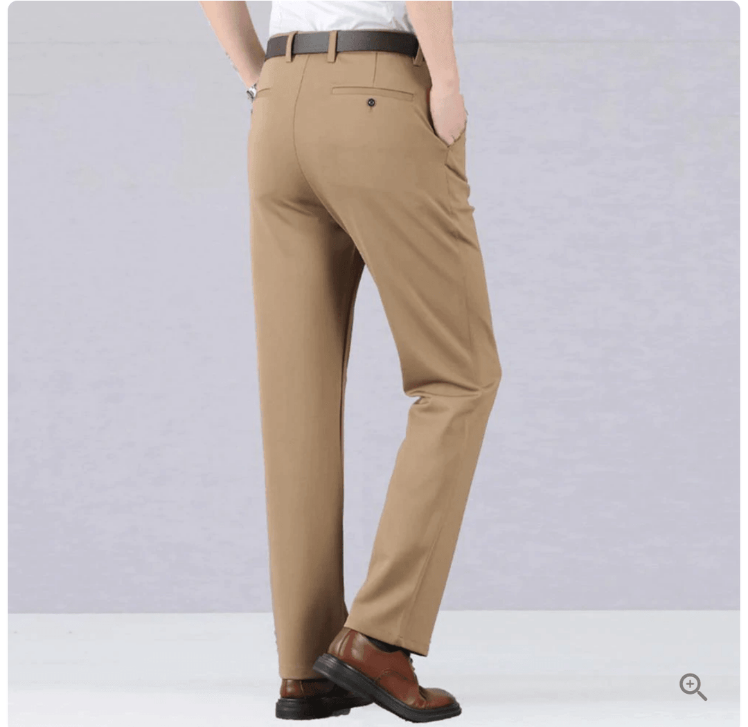Pantaloni casual da uomo, tessuto comodo ed elasticizzato, perfetti per il tempo libero e lo stile urbano.