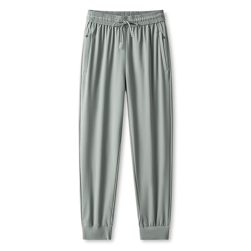 Pantaloni da jogging uomo neri, ideali per fitness, viaggio e relax. Tessuto traspirante e asciugatura rapida.