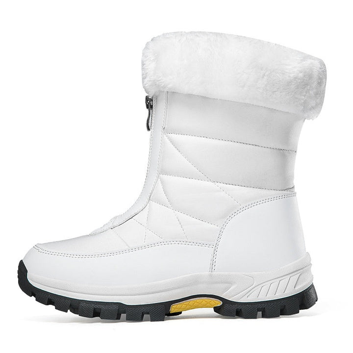 Perfetti per l'inverno: stivali da neve donna con zip, caldi, antiscivolo e super confortevoli.