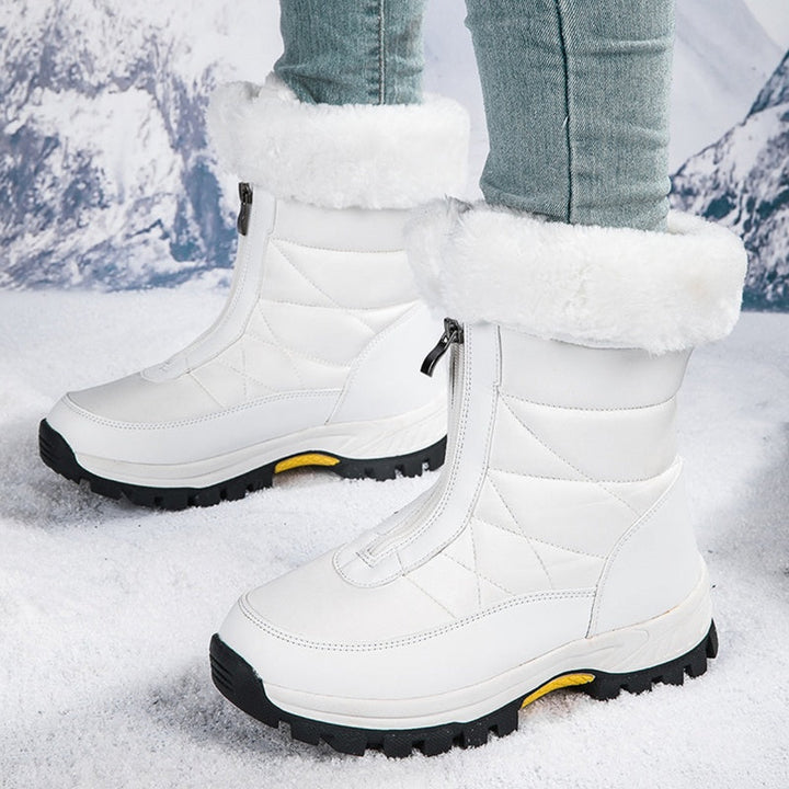 Affronta il freddo con stivali da neve invernali donna con zip. Caldi, comodi e antiscivolo.