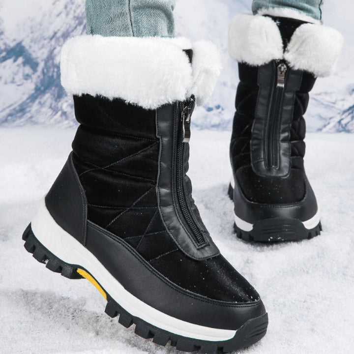 Proteggi i piedi dal freddo: stivali da neve donna con zip. Caldi, antiscivolo e perfetti in inverno.