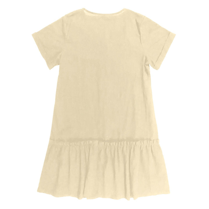 Vestito estivo donna con bottoni, in cotone lino, fresco, leggero e perfetto per l'estate.