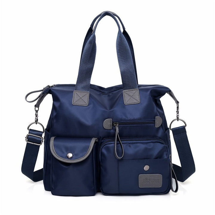 Borsa grande impermeabile da donna, con tasche, ideale per la spiaggia, la palestra o gite fuori porta.