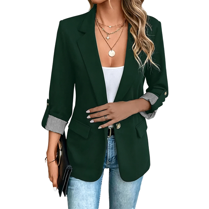 Giacca donna versatile per ogni occasione, design moderno. Ideale come blazer leggero ed elegante.