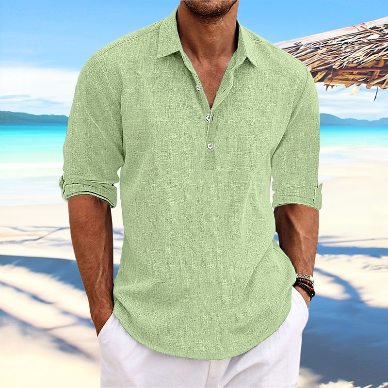 Polo uomo elegante, maniche arrotolabili. Perfetta per look casual smart, primavera ed estate.