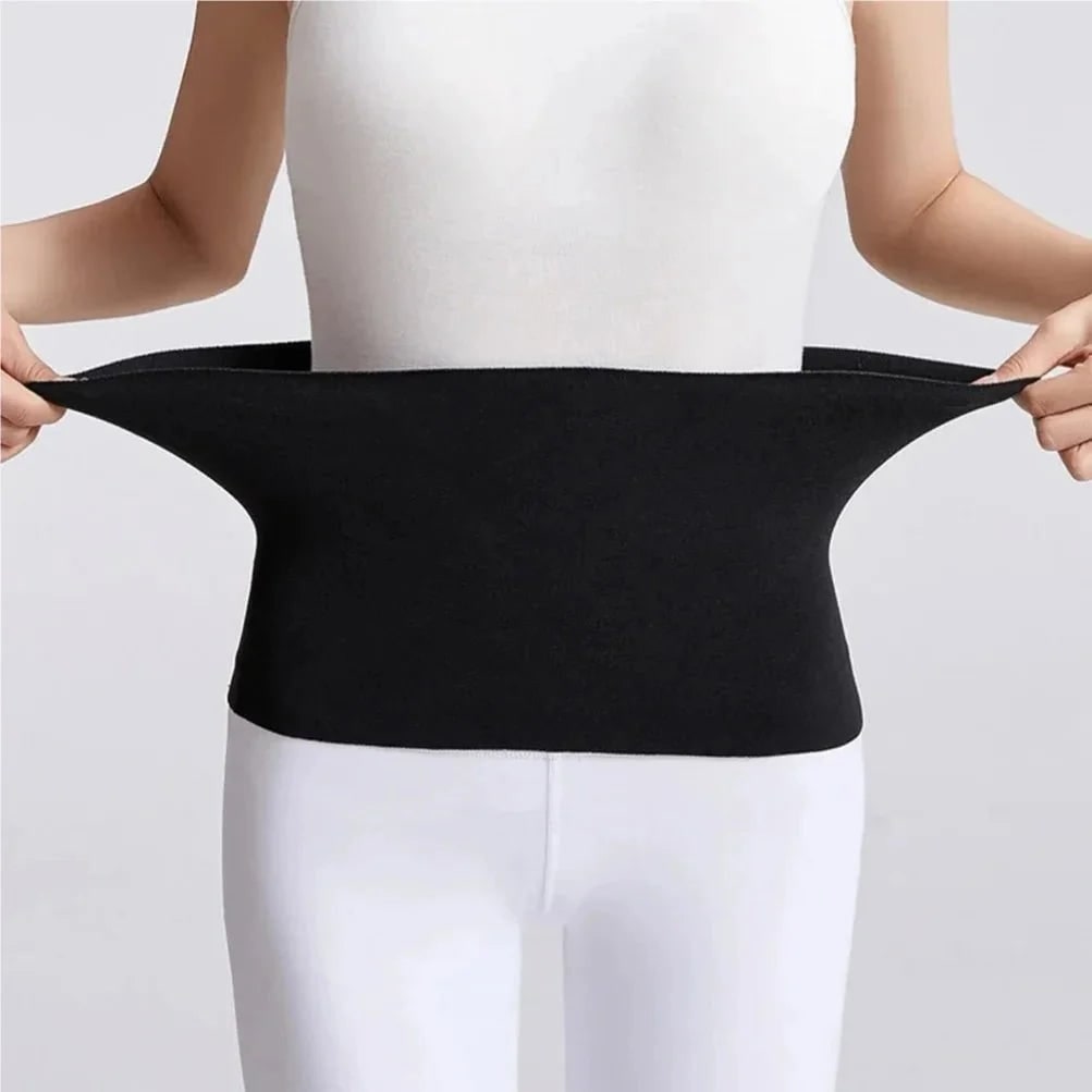 Fascia lombare scaldareni elastica senza cuciture, offre supporto schiena e calore. Ideale per abbigliamento intimo.
