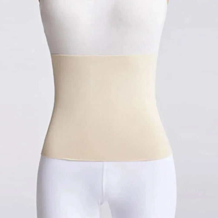 Fascia lombare elastica per mal di schiena, con scaldareni per sollievo e comfort continuo della schiena.