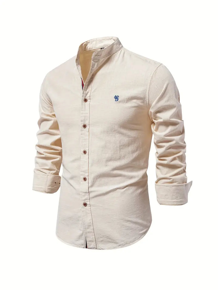 Camicia maschile casual con taglio moderno, perfetta per comfort e stile primavera/estate.