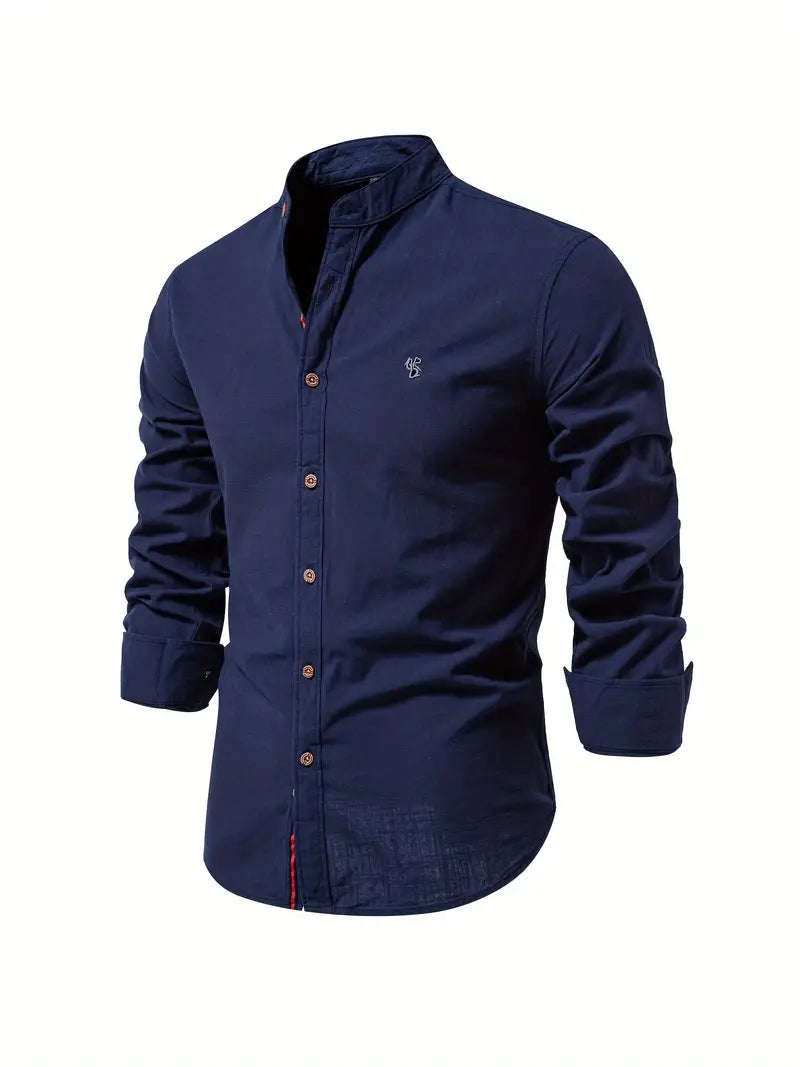 Camicia uomo smart casual a maniche lunghe, combina eleganza e comfort per la bella stagione.