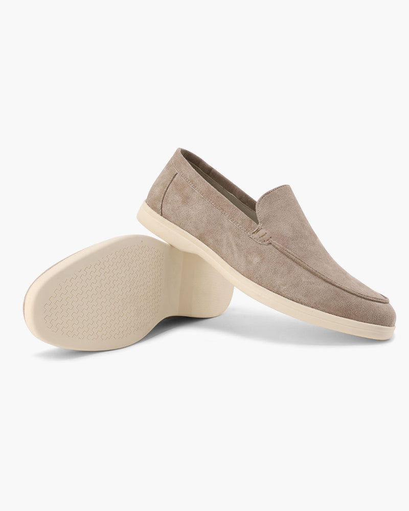 Scarpe mocassini uomo casual-eleganti, design slip-on. Cuciture raffinate per ogni occasione.