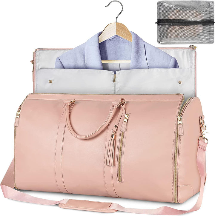 Borsa porta abiti unisex in tessuto resistente, ideale per viaggi e organizzazione abiti pratica.