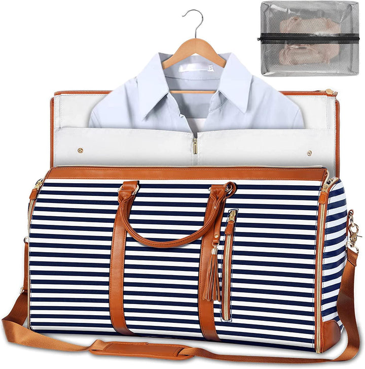 Borsa porta abiti pieghevole unisex, ideale per viaggi, organizzazione abiti, pratica e in tessuto resistente.