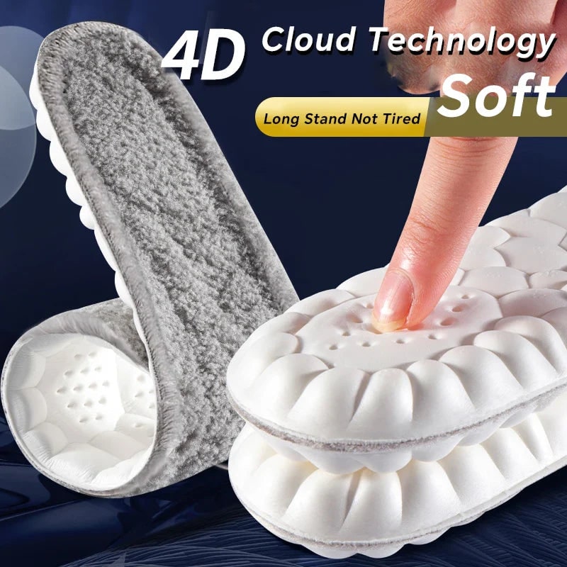 Solette ortopediche termiche con supporto arco plantare, ideali per piedi caldi, benessere e cura invernale.