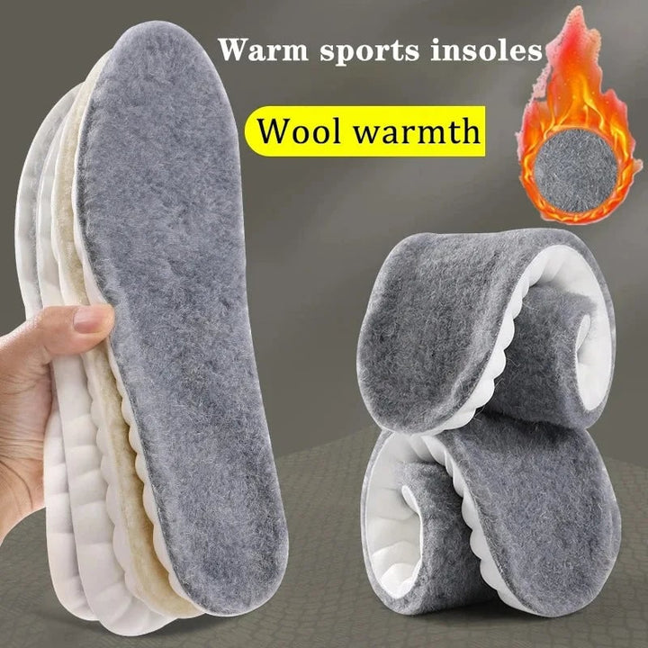 Solette riscaldate per cura piedi, offrono calore, ammortizzazione e supporto plantare ergonomico invernale.