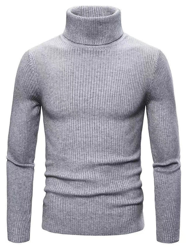 Maglione grigio uomo a girocollo, abbigliamento elegante per un outfit maschile confortevole.