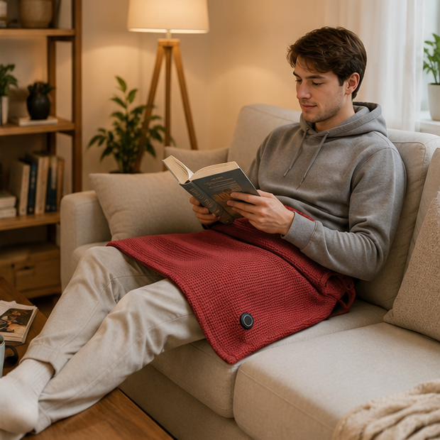 Plaid elettrico USB riscaldato, coperta indossabile portatile per un comfort inverno senza pari. Ideale relax.