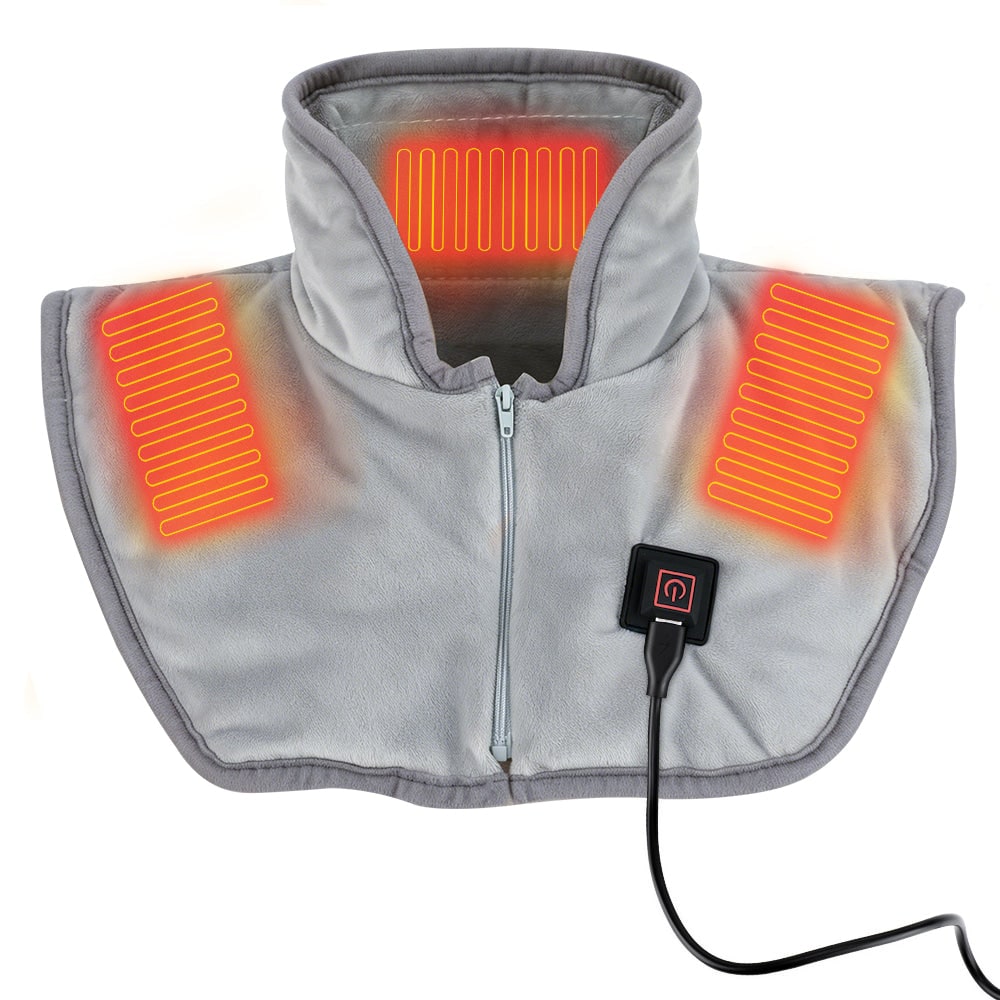 Scaldacollo e spalle unisex elettrico per benessere e relax, con connessione USB.