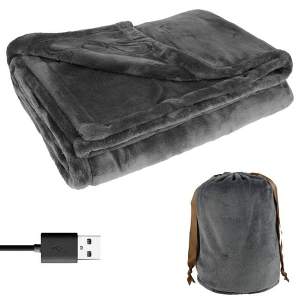 Coperta elettrica USB riscaldata per ufficio o divano. Ottima per mantenere calore e comfort in casa.