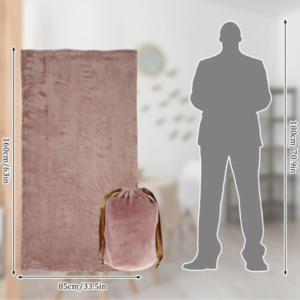 Morbida coperta riscaldante USB portatile, perfetta per calore avvolgente e relax su divano o letto.