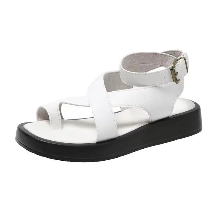 Sandali donna ortopedici estivi con cinturino, design moderno e supporto anatomico per il benessere del piede.