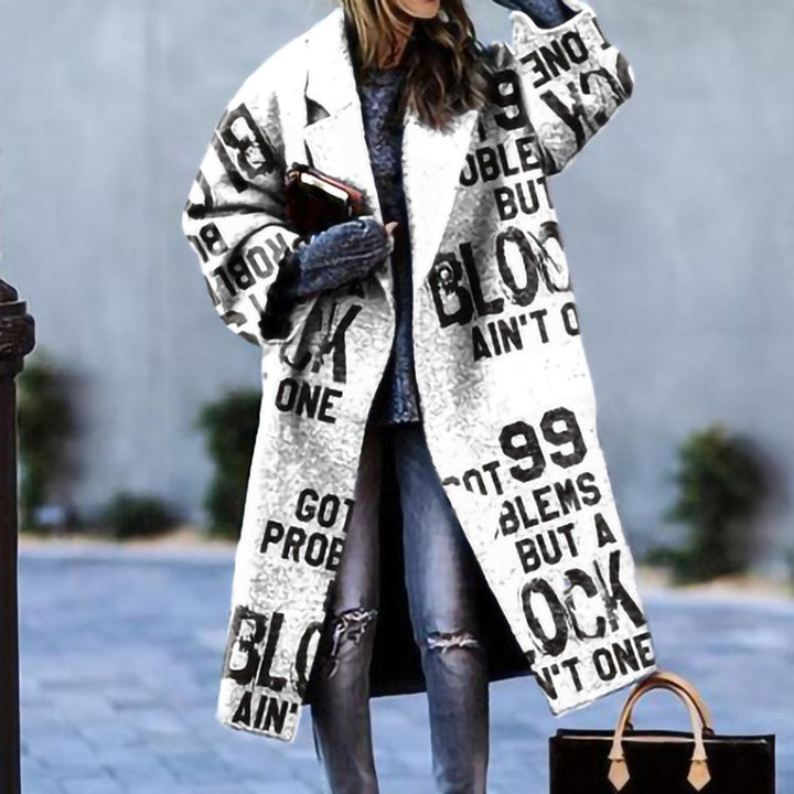 Giacca cappotto donna slim fit per look ufficio, collo a lancia, elegante e versatile per l'autunno.