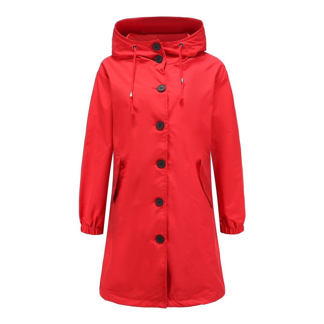 Giacca lunga donna con cappuccio, abbigliamento esterno invernale, un cappotto versatile ed elegante.