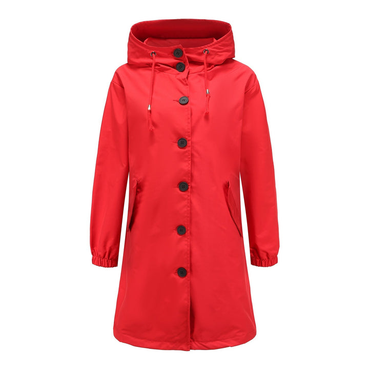 Giacca lunga donna con cappuccio, abbigliamento esterno invernale, un cappotto versatile ed elegante.