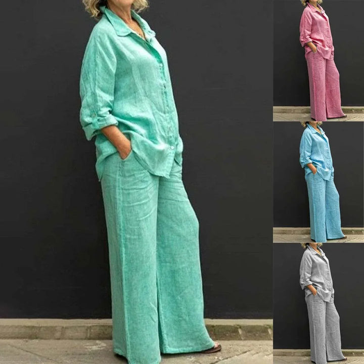 Camicia e pantaloni larghi donna, un coordinato estivo dal look versatile e stile rilassato.