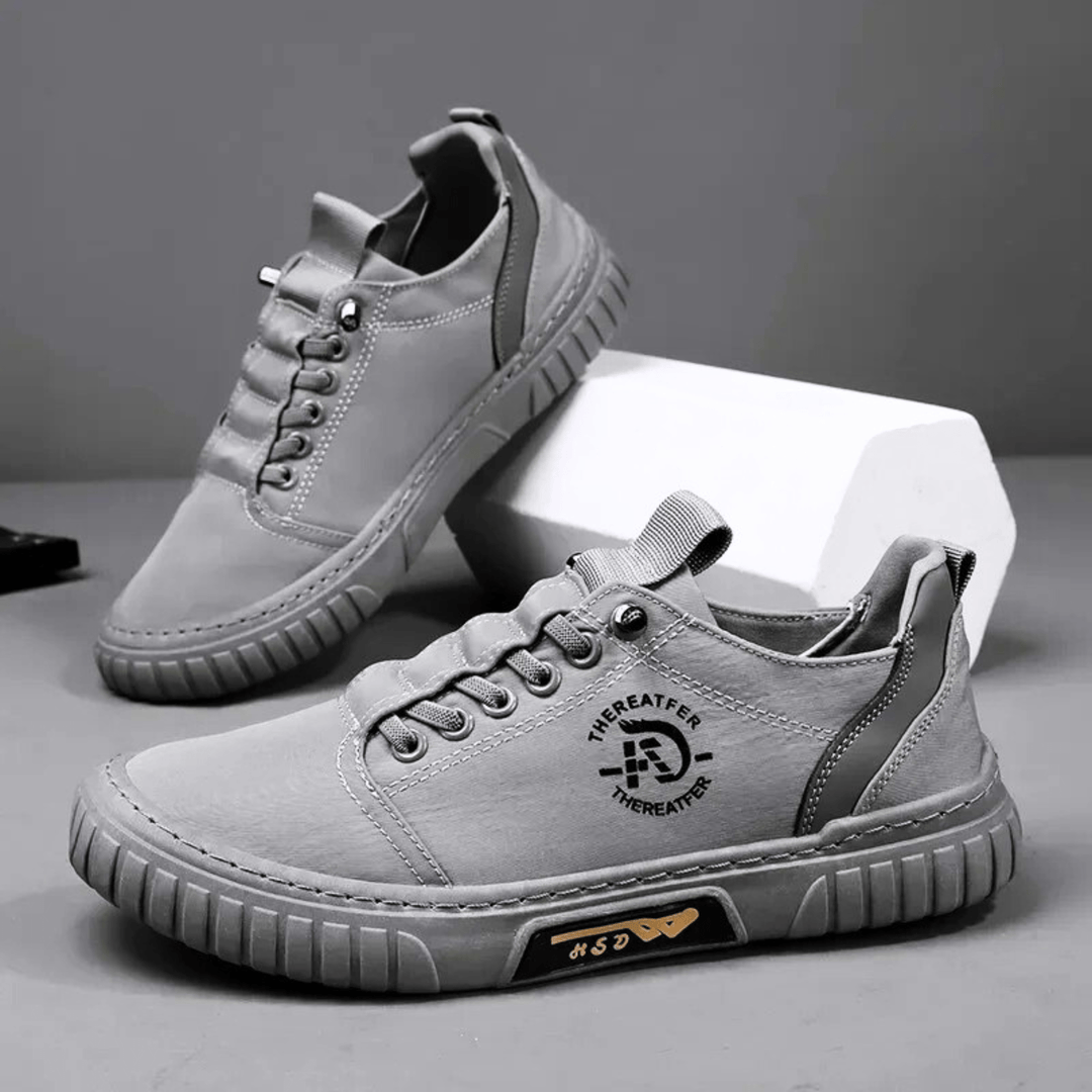 Sneakers uomo per primavera/autunno, stile casual urbano, leggere e confortevoli con suola spessa ammortizzante.