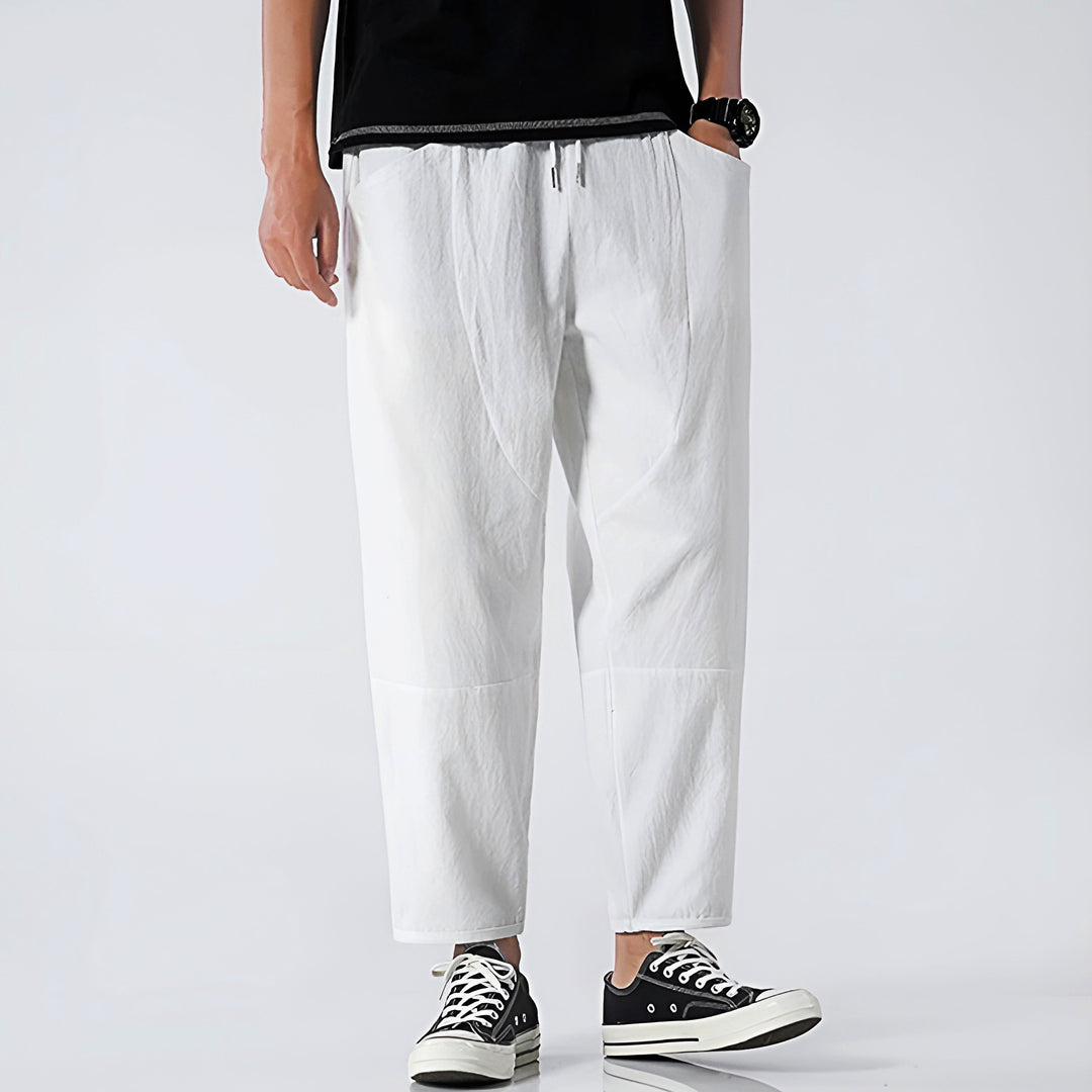 Pantaloncini uomo streetwear, vestibilità comoda e vita con coulisse. Ottimi per comfort estivo.