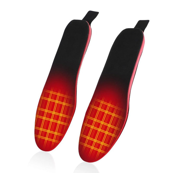 Solette riscaldate wireless con telecomando per calore ai piedi e supporto arco plantare, ideali per l'inverno.