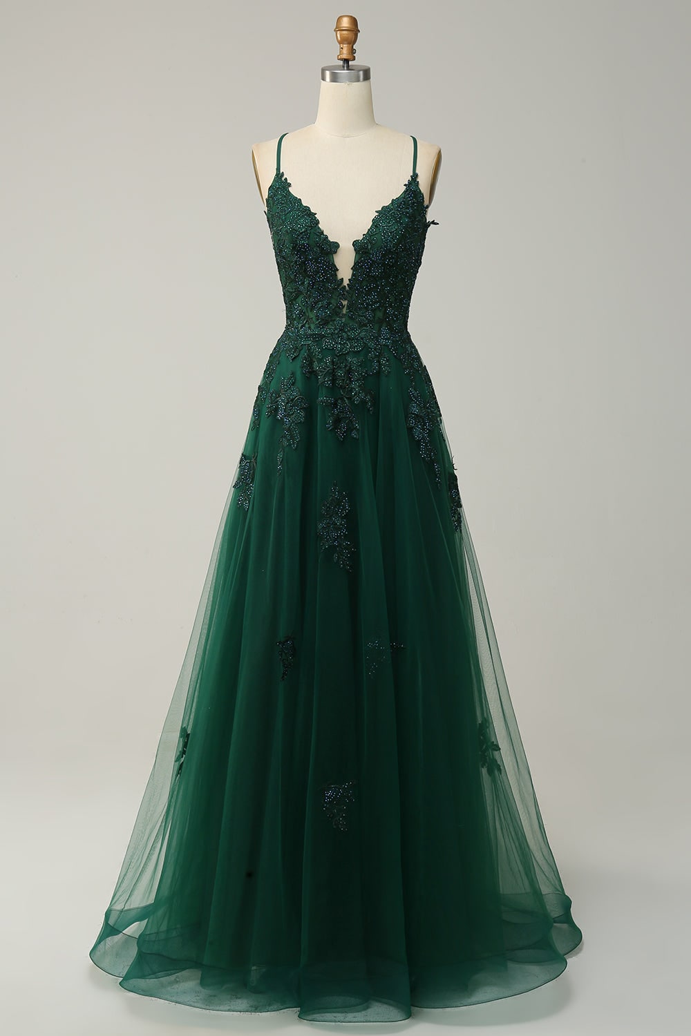 Abito da sera A-line lungo elegante per donna, perfetto per cerimonie e serate speciali.