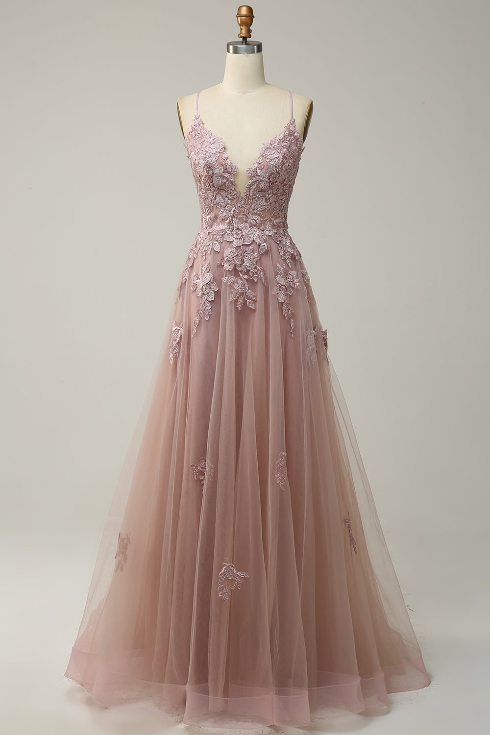 Silhouette A-line, abito lungo elegante donna, per cerimonie, balli e occasioni speciali.