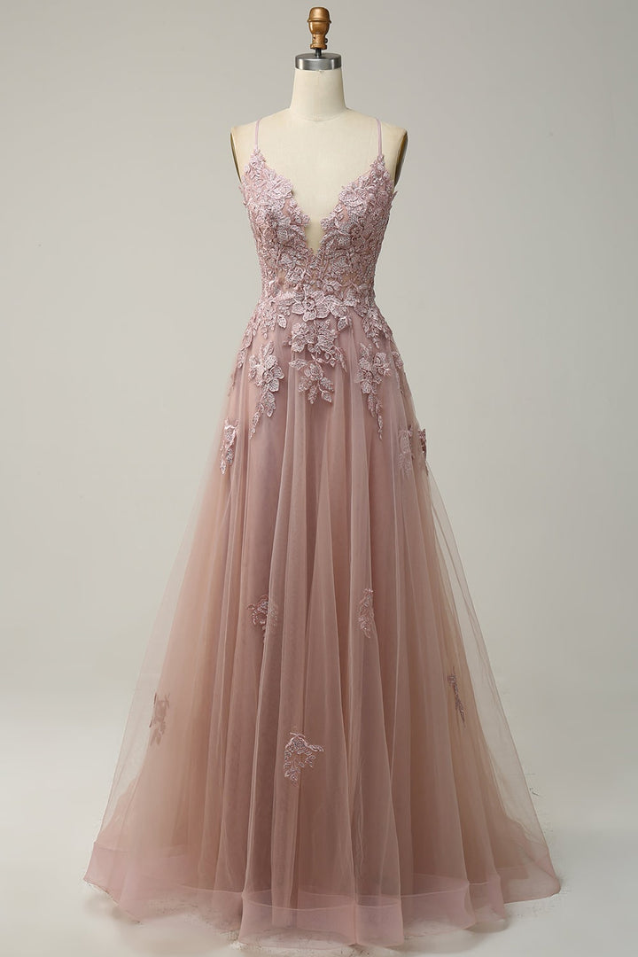 Silhouette A-line, abito lungo elegante donna, per cerimonie, balli e occasioni speciali.