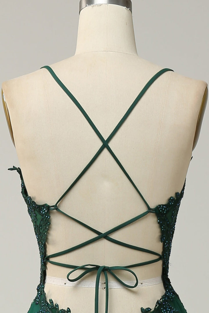 Moda donna: abito da sera A-line elegante lungo, perfetto per cerimonie e occasioni speciali.