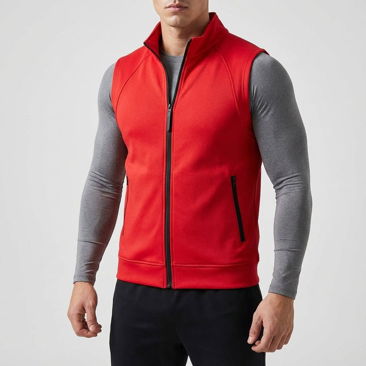 Gilet donna sportivo senza maniche, con comoda fodera in pile e tasche con zip, ottimo per outdoor e fitness.