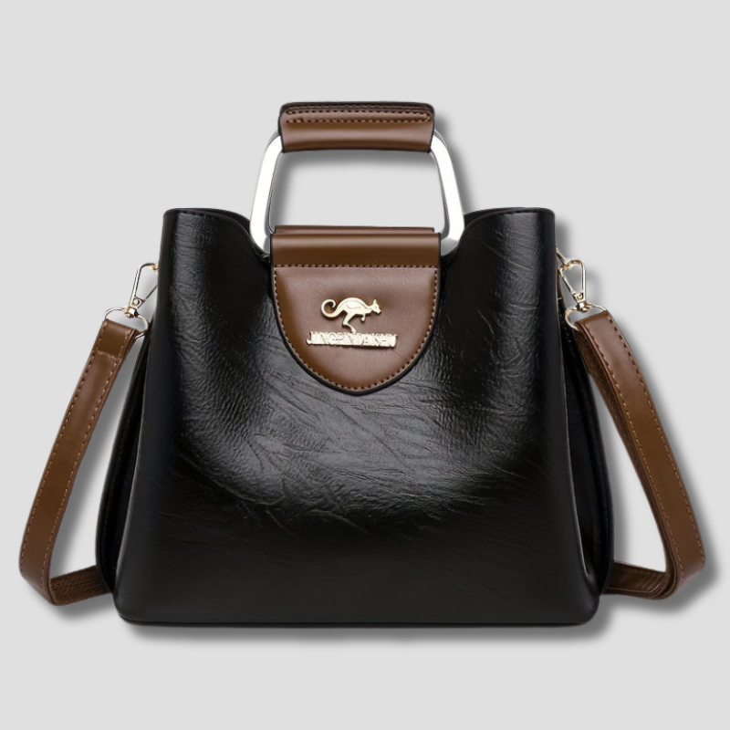 Borsa a tracolla da donna in ecopelle testurizzata, accessorio moda elegante e versatile per ogni giorno.