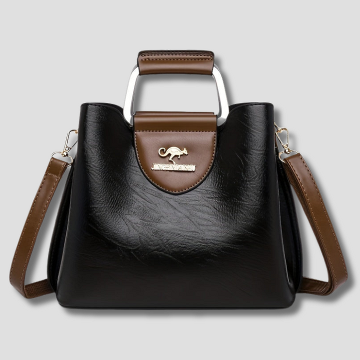 Borsa a tracolla da donna in ecopelle testurizzata, accessorio moda elegante e versatile per ogni giorno.