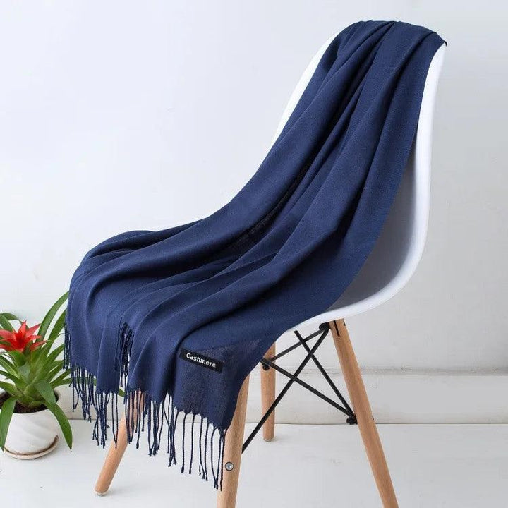 Sciarpa invernale da donna in cashmere soffice e calda.