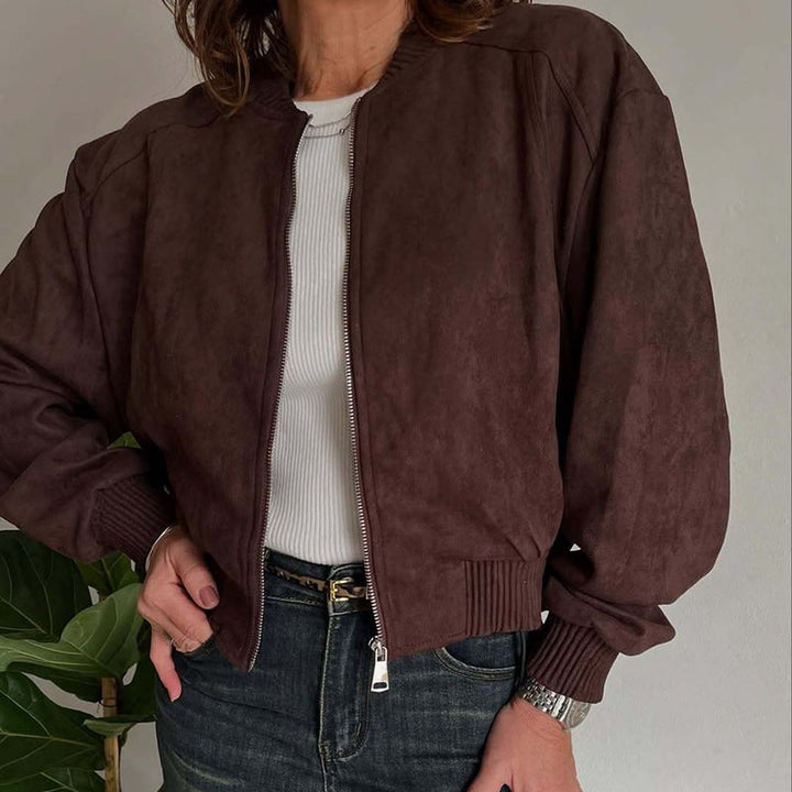Bomber giacca donna corta, ideale per un abbigliamento versatile e un outfit moderno. Capospalla femminile trendy.